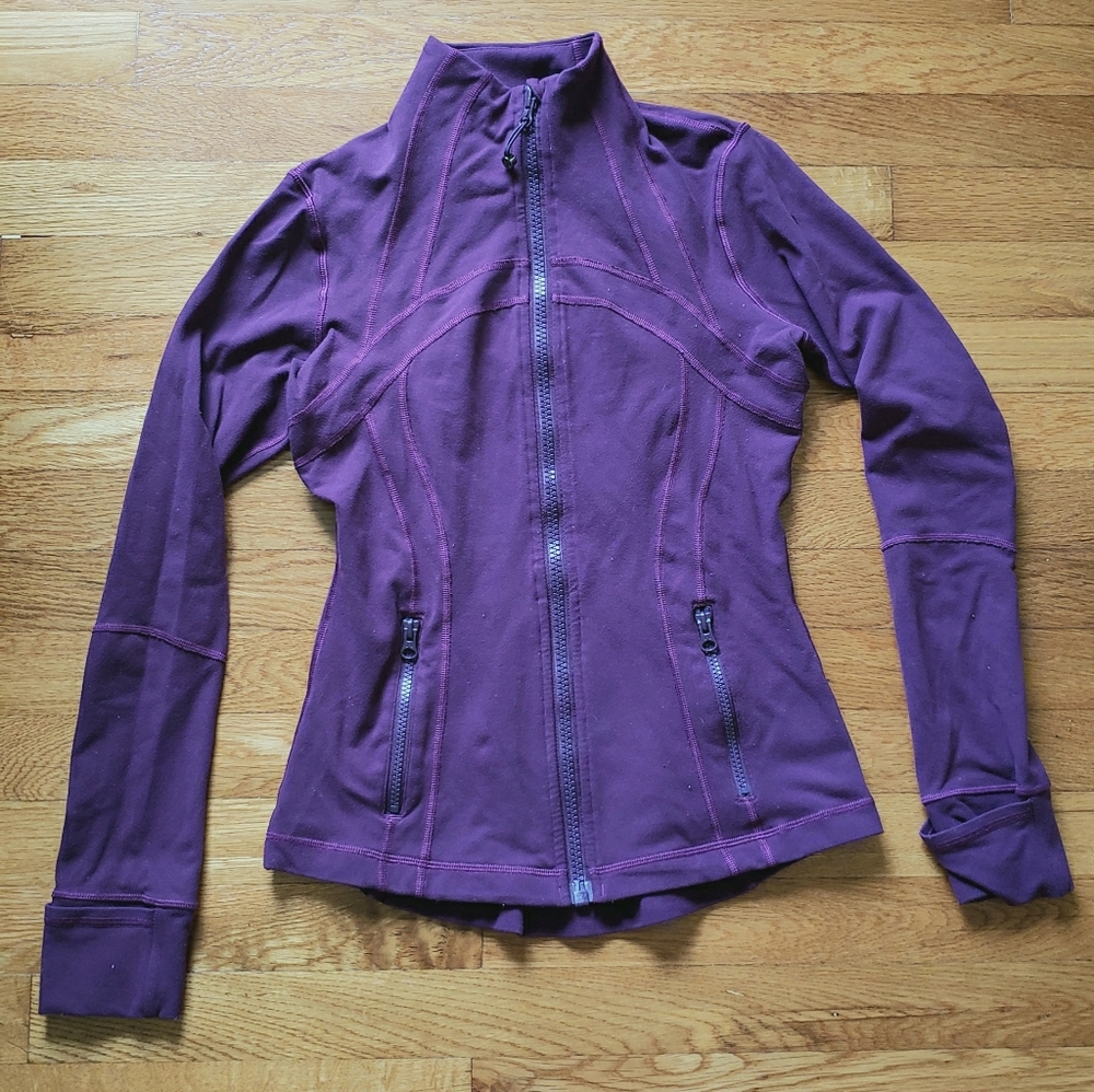 Lululemon Define Jacket Sz 2 Darkest Magenta